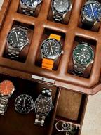 img 1 attached to Organize Your Timepieces In Style With ROTHWELL'S 6-Slot Leather Watch Box And Valet Drawer review by Mike Wachtel