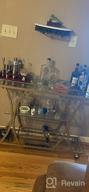 img 1 attached to Stylish And Functional 3-Tier Gold Bar Cart With Wine Rack And Glass Holder For Perfect Entertaining And Decorative Home Accent review by Adam Boesel