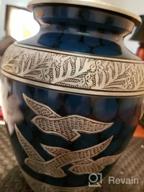img 1 attached to Wings Of Freedom: Handcrafted Cremation Urn For Adult Human Ashes - Choose Smartchoice For A Beautiful Funeral Memorial review by John Eaton