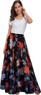 afibi floral pleated vintage chiffon women's clothing : skirts logo