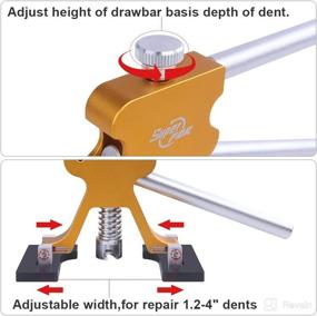 img 2 attached to Paintless Dent Repair Kit - Dent Puller Set for Auto Body Hail Damage, Door Dings, and Other Metal Surface Repairs