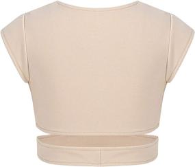 img 3 attached to CHICTRY Activewear T Shirt Sleeve Athletic Girls' Clothing : Active