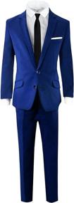 img 4 attached to Black Bianco Signature Complete Outfit Boys' Clothing ~ Suits & Sport Coats