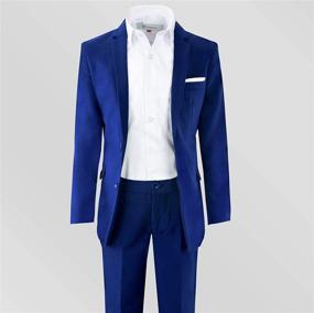 img 2 attached to Black Bianco Signature Complete Outfit Boys' Clothing ~ Suits & Sport Coats