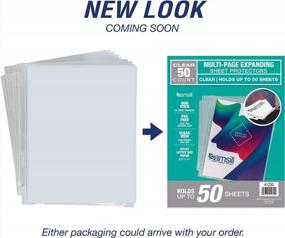 img 3 attached to Samsill 50 Pack Multi-Page High Capacity Sheet Protectors Top Loading, Each Sheet Can Hold Up To 50 Sheets Of Paper, 8.5X 11