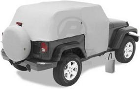 img 3 attached to 🌧️ Bestop 8104009 Charcoal All-Weather Trail Cover for Jeep Wrangler 2-Door (2007-2018)