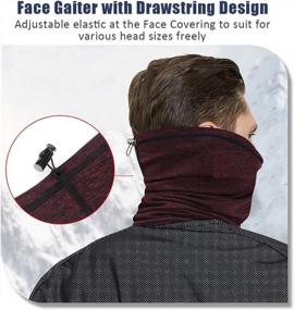 img 1 attached to Men's Winter Fleece Bandana: Wind-Resistant Accessories for All-Weather