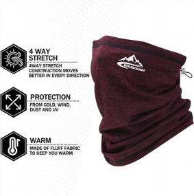 img 3 attached to Men's Winter Fleece Bandana: Wind-Resistant Accessories for All-Weather