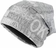 men's fashion soft stretch knit cotton thin slouchy beanie skull cap logo