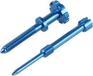 🔧 nicecnc blue air fuel mixture adjuster screw - compatible with husqvarna te 125/250/300 (2014-2016), yamaha yz250 (1996-2020), yz250x (2016-2020), yz85 (2002-2020) - fits perfectly логотип