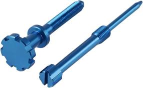 img 2 attached to 🔧 NICECNC Blue Air Fuel Mixture Adjuster Screw - Compatible with Husqvarna TE 125/250/300 (2014-2016), Yamaha YZ250 (1996-2020), YZ250X (2016-2020), YZ85 (2002-2020) - Fits Perfectly