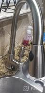 img 1 attached to Comllen Brushed Nickel Kitchen Faucet With Pull Down Sprayer Stainless Steel Kitchen Faucets, Modern Pull Out High Arc Single Lever Kitchen Sink Faucet Single Handle Faucet Without Deck Plate review by Ghostnote Hankins