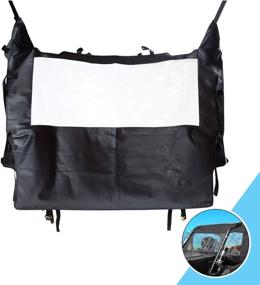 img 4 attached to High-Quality MFC Middle Clear Rear Windshield Rear Window for UTV Polaris RZR ✨ S 900 XP 1000 Trail EPS XC Turbo 2015-2021: A Compatible and Reliable Option