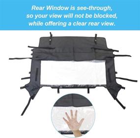 img 1 attached to High-Quality MFC Middle Clear Rear Windshield Rear Window for UTV Polaris RZR ✨ S 900 XP 1000 Trail EPS XC Turbo 2015-2021: A Compatible and Reliable Option