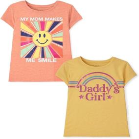 img 1 attached to Childrens Place Sleeve Graphic T Shirt Girls' Clothing ~ Tops, Tees & Blouses