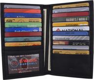 🧳 bifold genuine leather wallet with blocking compartments - ultimate men's accessories for cards, money, and organizers logo