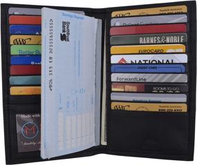 img 2 attached to 🧳 Bifold Genuine Leather Wallet with Blocking Compartments - Ultimate Men's Accessories for Cards, Money, and Organizers