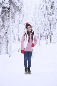 img 1 attached to Polar Wear Minus Beanie Pompom Аксессуары для девочек в холодную погоду