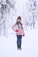 polar wear minus beanie pompom girls' accessories in cold weather logo