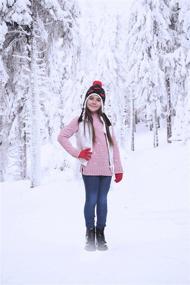 img 4 attached to Polar Wear Minus Beanie Pompom Аксессуары для девочек в холодную погоду
