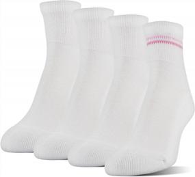 img 1 attached to 4-Pack Of MediPeds Women'S XS Memory Cushion Quarter Socks For Enhanced Comfort