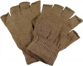 img 1 attached to Gelante Classic Wholesale Fingerless Pair Gloves