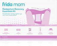 frida mom postpartum recovery essentials kit: disposable underwear, ice maxi absorbency pads, cooling witch hazel medicated pad liners & perineal healing foam. логотип