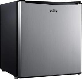 img 4 attached to Compact 1.7 Cu.Ft Single Door Refrigerator With Adjustable Mechanical Thermostat & Chiller - Willz WLR17S5