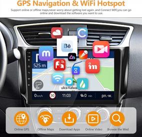 img 2 attached to 10.1" Android Car Stereo For Nissan Sentra Sylphy 2013-2017 With Wireless Carplay, Android Auto, Capactive Touchscreen, WiFi GPS Navigation, Backup Camera & Multimedia Player Headunit 2+32G