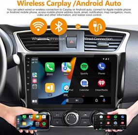 img 3 attached to 10,1-дюймовая автомобильная стереосистема Android для Nissan Sentra Sylphy 2013-2017 с беспроводной системой Carplay, Android Auto, емкостным сенсорным экраном, WiFi GPS-навигацией, резервной камерой и головным устройством мультимедийного проигрывателя 2+32G
