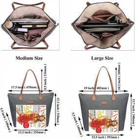 img 1 attached to NNEE Water Resistant Weight Handbag Women's Handbags & Wallets ~ Totes