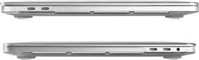 img 1 attached to Глянцевый жесткий чехол для MacBook Pro 16 дюймов A2141 2019-2020 гг. - кристально-прозрачный UESWILL