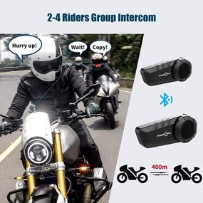 img 2 attached to Bluetooth-гарнитура FreedConn KY Pro 4 для мотоциклов: система внутренней связи для 4 гонщиков с радиусом действия 1200 м и Bluetooth 5.0 (отдельный пакет)