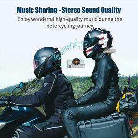 img 1 attached to FreedConn KY Pro 4 Motorcycle Bluetooth Headset: Intercom Communication System For 4 Riders With 1200M Range & Bluetooth 5.0 (Single Pack)