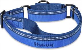 img 3 attached to Stay Safe And Stylish: Large Hyhug Pets Reflective Martingale Collar For Giant Breeds