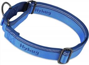 img 4 attached to Stay Safe And Stylish: Large Hyhug Pets Reflective Martingale Collar For Giant Breeds