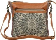 myra bag upcycled leather crossbody women's handbags & wallets : crossbody bags logo