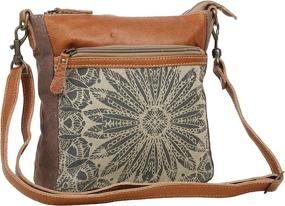 img 1 attached to Myra Bag Upcycled Leather Crossbody Women's Handbags & Wallets : Crossbody Bags