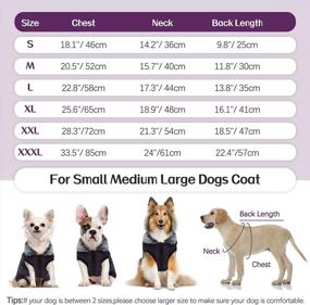 img 1 attached to Purple Dog Coat With Detachable Harness, Warm Winter Clothes For Small, Medium, And Large Dogs With Furry Collar, Waterproof And Reflective Snow Suit Jacket For Cozy Outdoor Hiking
