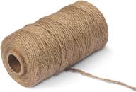 🎁 versatile 328 feet natural jute twine string for crafts, weddings, christmas gifts, and gardening логотип
