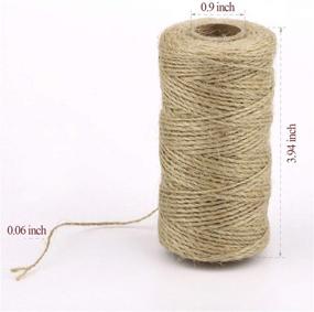 img 3 attached to 🎁 Versatile 328 Feet Natural Jute Twine String for Crafts, Weddings, Christmas Gifts, and Gardening