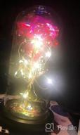 img 1 attached to Colorful LED Rose In Glass Dome - The Perfect Gift For Every Occasion! review by Troy Williams