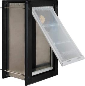 img 3 attached to 🚪 Premium Endura Flap Pet Door for Walls: Extra Insulated Cold Weather Dog Door, Aluminum Frame, Telescoping Tunnel, Locking Cover - Available in Small, Medium, Large & Extra Large Sizes - White, Tan, Black