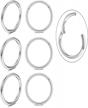 small hoop earrings with 18k gold plating for earlobe, cartilage, and more - endless hinged surgical steel jewelry for rook, daith, conch, nose, lip piercings logo