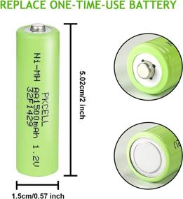 img 3 attached to 🔋 8-Pack 1.2V AA 1500mAh Rechargeable NiMH Batteries for Cordless Phones/Telephones - High-Quality & Efficient