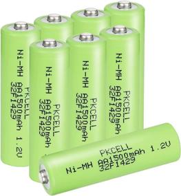 img 4 attached to 🔋 8-Pack 1.2V AA 1500mAh Rechargeable NiMH Batteries for Cordless Phones/Telephones - High-Quality & Efficient