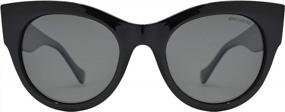 img 3 attached to Make A Statement With Froya'S Bold Oversized Chunky Cat Eye Sunglasses For Women