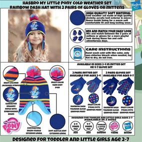 img 2 attached to Hasbro Little Gloves Mittens Weather Girls' Accessories : Cold Weather