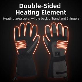 img 3 attached to Rechargeable Electric Heated Gloves - Battery Operated Thermal Warming For Men & Women | Perfect For Outdoor Winter Activities!