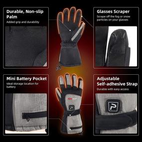 img 1 attached to Rechargeable Electric Heated Gloves - Battery Operated Thermal Warming For Men & Women | Perfect For Outdoor Winter Activities!